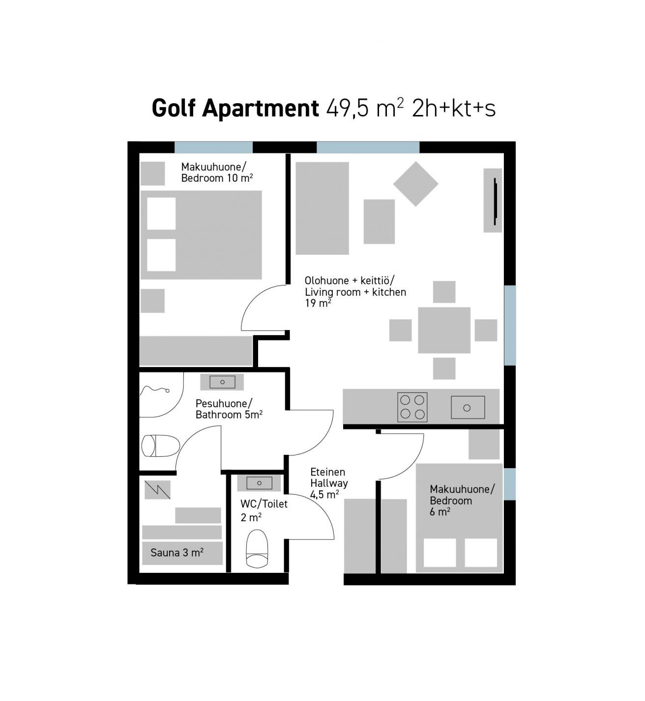 Golf Apartment Tahko, Korkeatasoinen majoitus