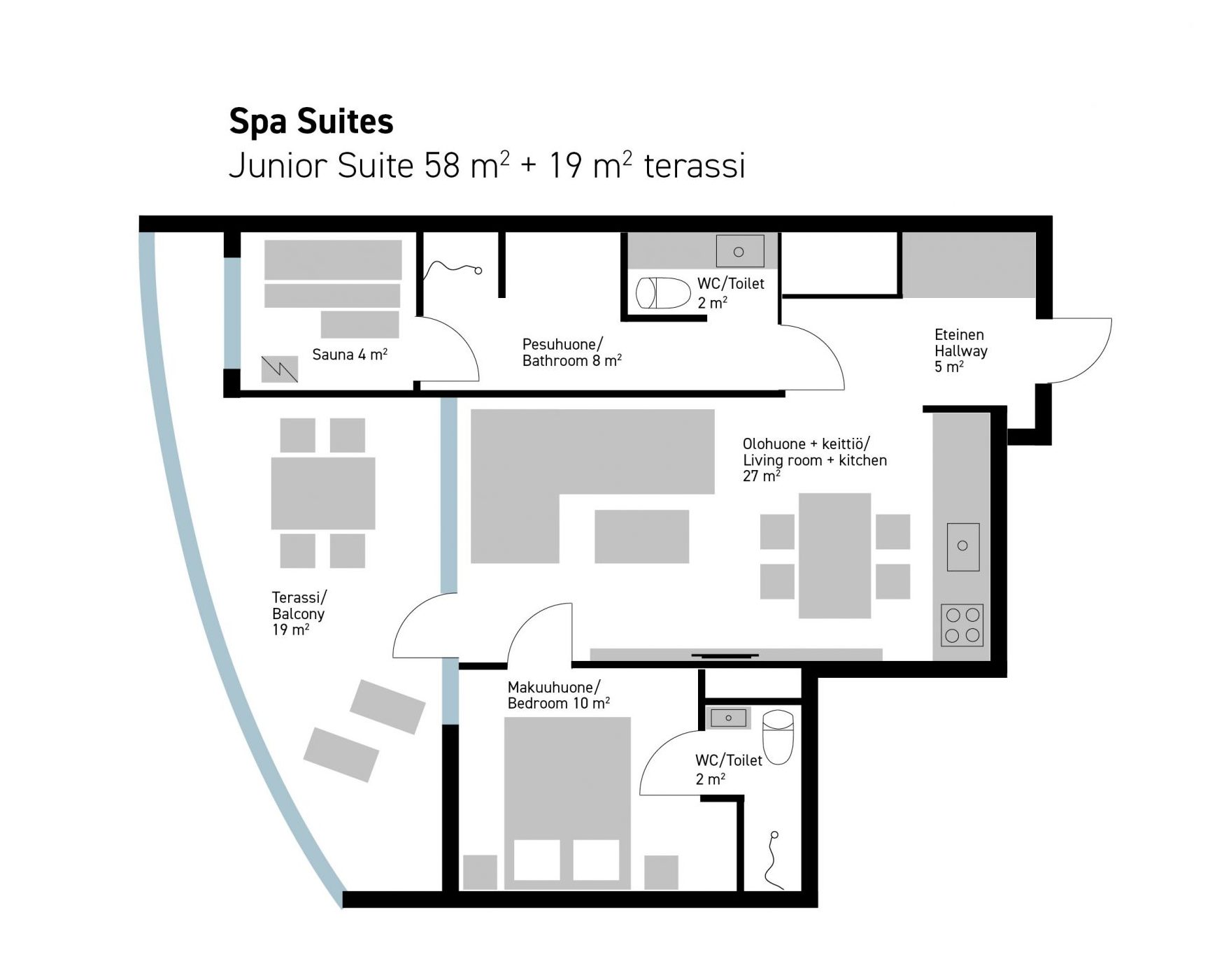 Junior Suite Tahko, Korkeatasoinen majoitus